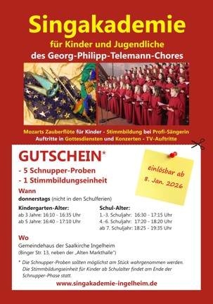 Singakademie Dez Titel